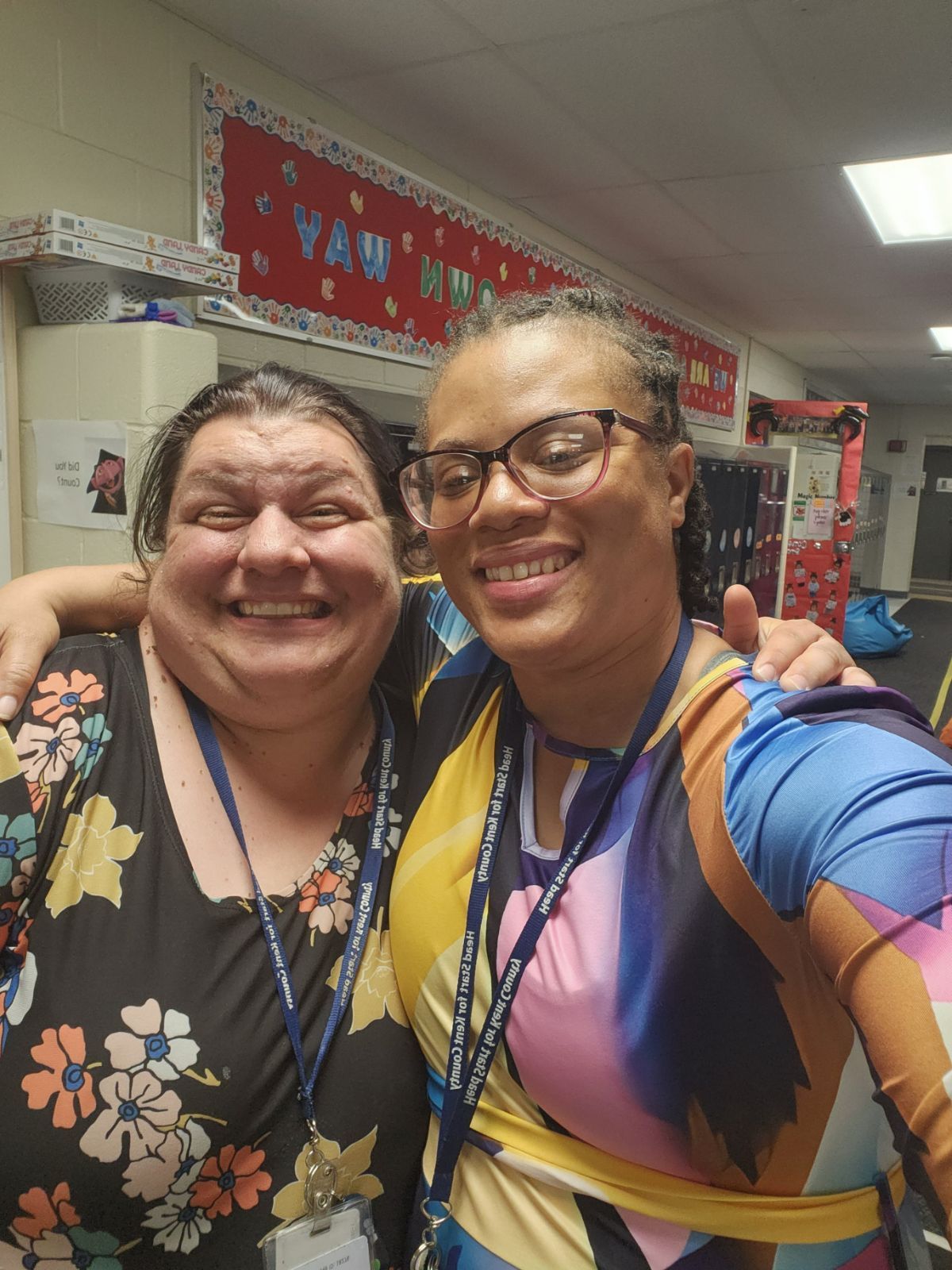 Two women taking a selfie